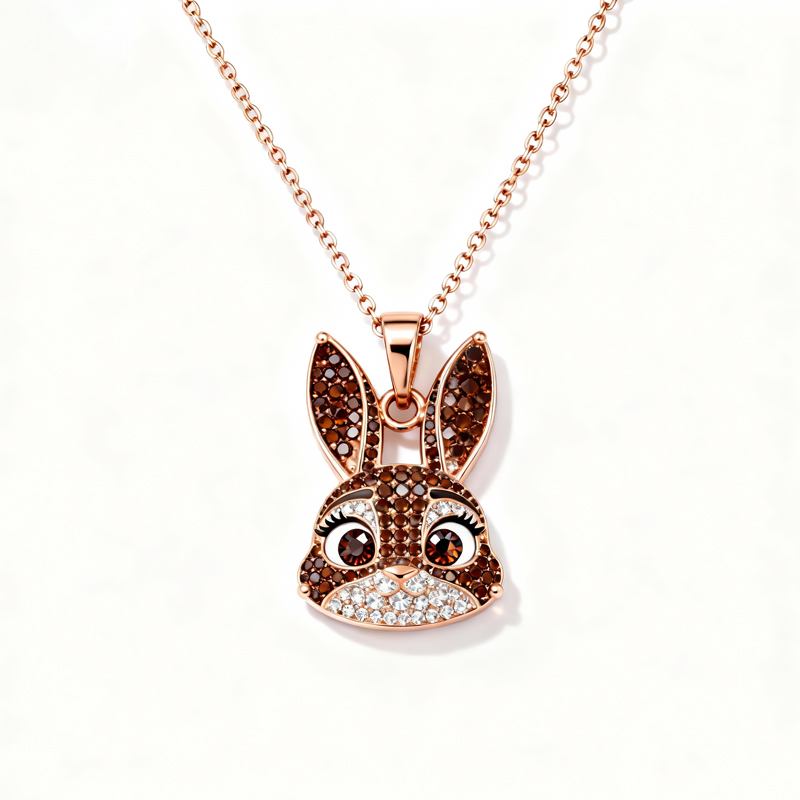 Sotiya Animal City Bunny Inspired Coffee Necklace-Sotiya
