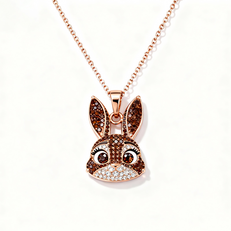 Sotiya Animal City Bunny Inspired Coffee Necklace-Sotiya
