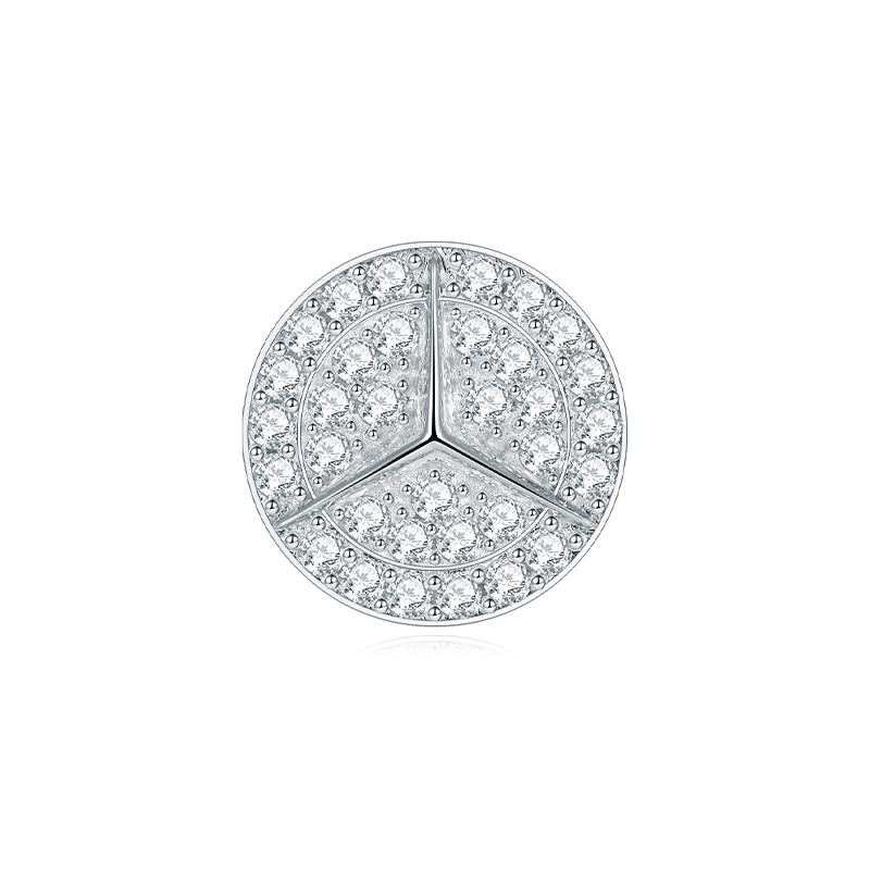 Sotiya Round Cut Moissanite Stud Earrings Sterling Silver-Sotiya