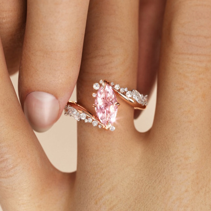 Sotiya Marquise Cut Bypass Engagement Ring Sterling Silver