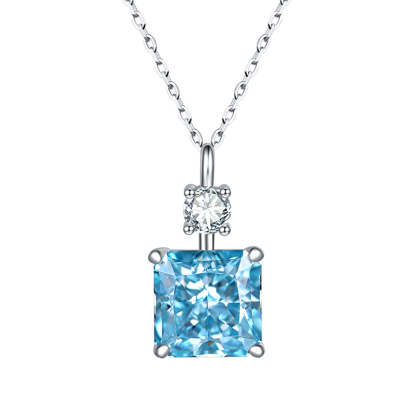Sotiya Princess Cut Necklace High-carbon Zircon Sterling Silver-Sotiya