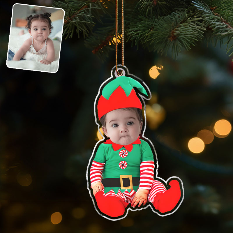 Sotiya Personalized Christmas Ornament Custom Photos Funny Gifts For Kids-Sotiya