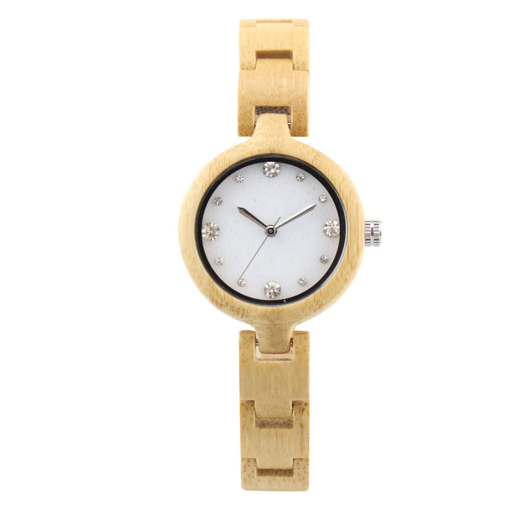 Sotiya White/Red/Purple/Black Dial Quartz Coffee Wooden Watch-Sotiya
