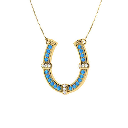 Sotiya Lucky Horseshoe Necklace Sterling Silver-Sotiya