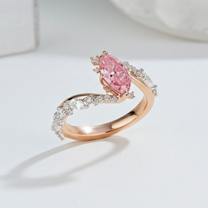 Sotiya Marquise Cut Bypass Engagement Ring Sterling Silver