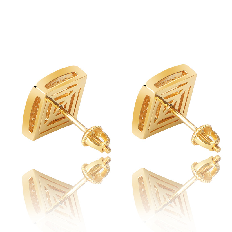 Sotiya Square Shape Men's Stud Earrings-Sotiya