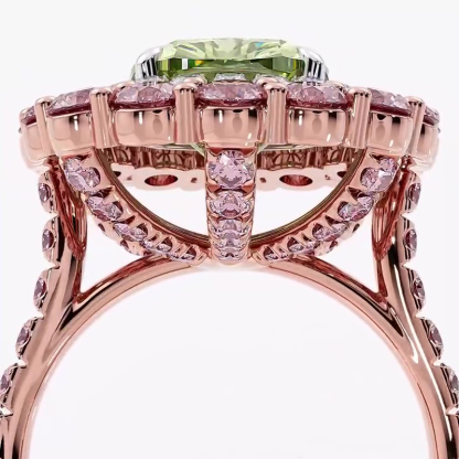 Sotiya Cathedral Cushion Cut Multi Colored Engagement Ring Sterling Silver-Sotiya