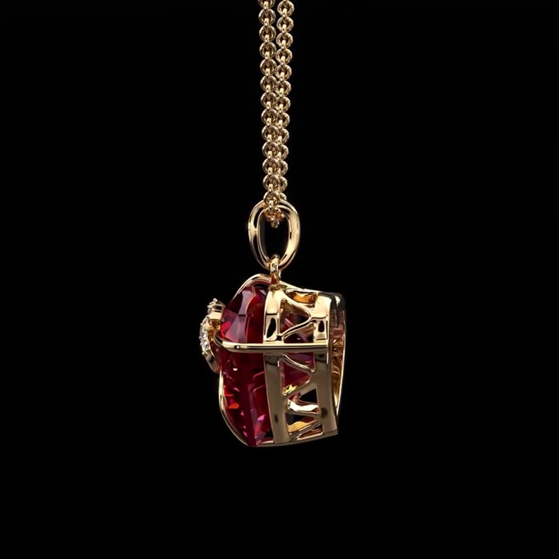 Sotiya Bowknot Heart Necklace Sterling Silver