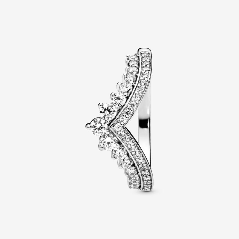 Sotiya V Shape Crown Design Women's Wedding Ring Kellie Contour Band Sterling Silver-Sotiya