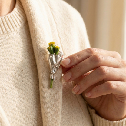 Sotiya Bouquet Brooch Flower Holder Flower Arrangement-Sotiya