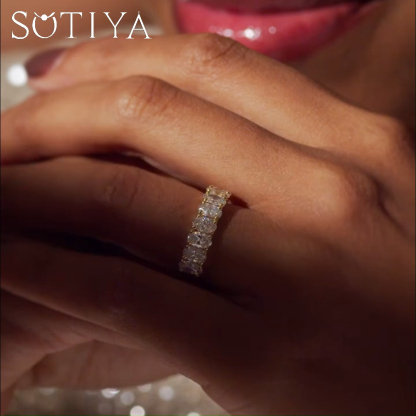 Sotiya Round Cut Eternity Ring Sterling Silver