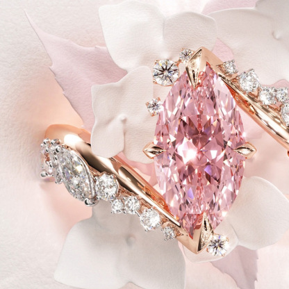 Sotiya Marquise Cut Bypass Engagement Ring Sterling Silver