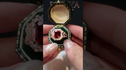 Sotiya Vintage Emerald Cut Coffee Engagement Ring Sterling Silver