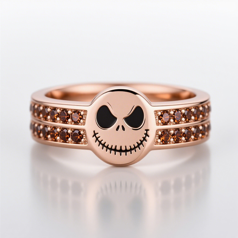 Sotiya Coffee Skull Inspired Cocktail Ring Sterling Silver-Sotiya