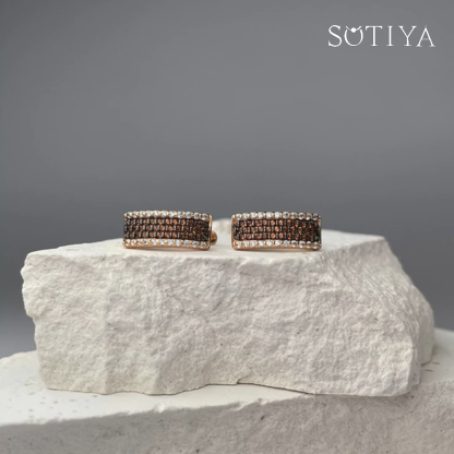 Sotiya Wide Round Cut Coffee Hoop Earrings Sterling Silver