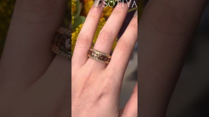 Sotiya Princess Cut Coffee Women's Wedding Ring Sterling Silver