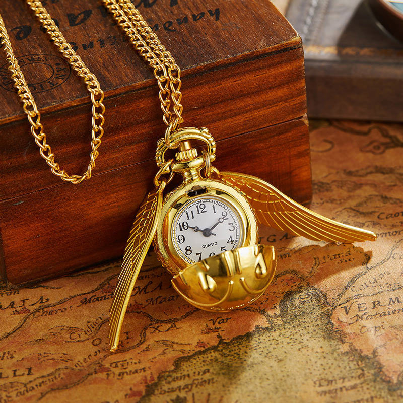 Sotiya Round Ball Large Wing Quartz Pocket Watch-Sotiya