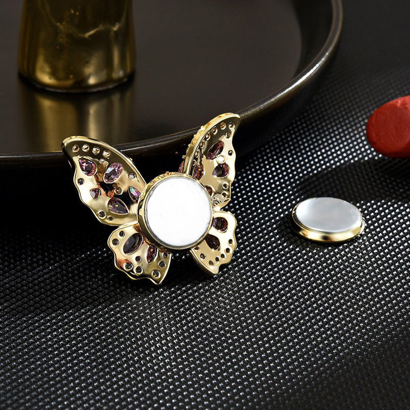 Sotiya Pink Butterfly Magnetic Clasp Brooch-Sotiya