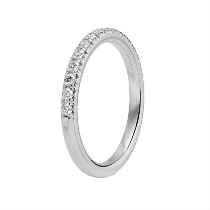 Sotiya Round Cut Moissanite Women's Wedding Ring Sterling Silver-Sotiya