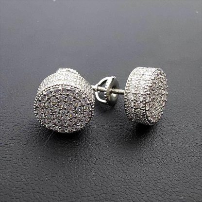 Sotiya Round Shape Men's Stud Earrings-Sotiya