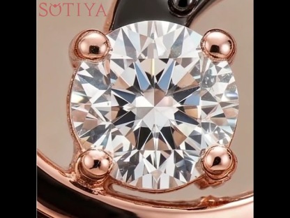 Sotiya Two Tone Heart Shaped Round Cut Coffee Necklace Sterling Silver