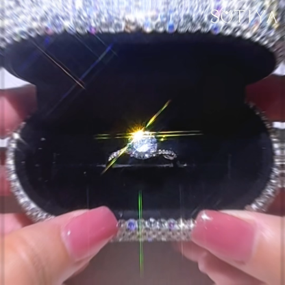 Sotiya Round Cut Twist Engagement Ring Sterling Silver