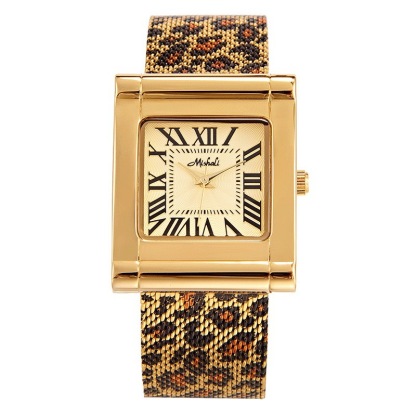Sotiya Leopard Print Tortoiseshell Pattern Strap Luxury Waterproof Quartz Women's Watch-Sotiya
