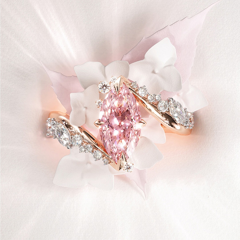 Sotiya Marquise Cut Bypass Engagement Ring Sterling Silver