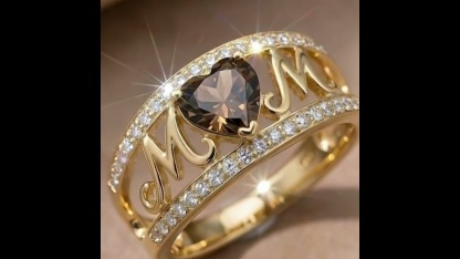 Sotiya MOM Heart Cut Coffee Ring Sterling Silver