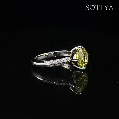 Sotiya Round Cut Engagement Ring Sterling Silver