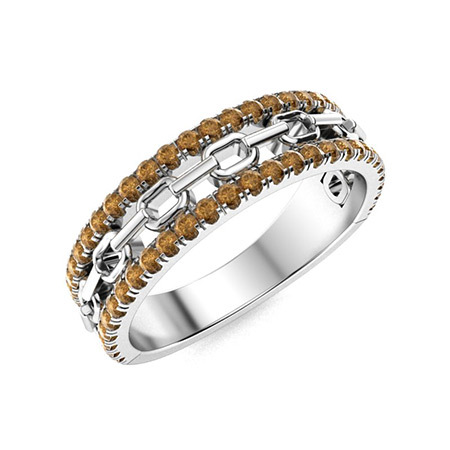 Sotiya Chain Link Unisex Wedding Ring Sterling Silver-Sotiya