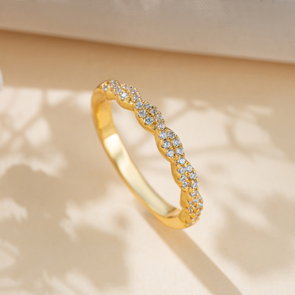 Sotiya Twist Women's Wedding Ring Sterling Silver