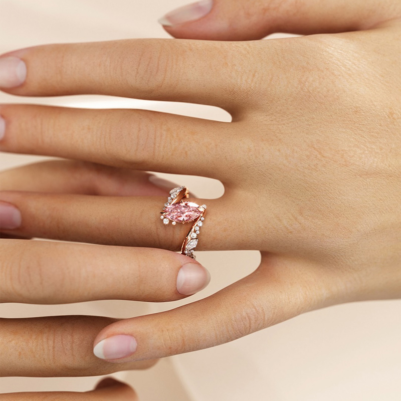 Sotiya Marquise Cut Bypass Engagement Ring Sterling Silver