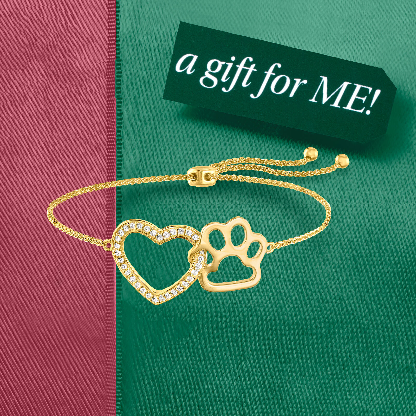 Sotiya Heart Paw Print Bolo Bracelet Sterling Silver-Sotiya