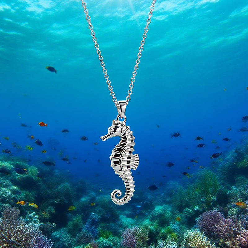 Sotiya Seahorse Necklace Sterling Silver-Sotiya