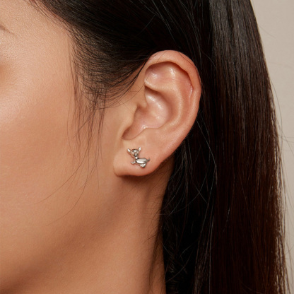 Sotiya Cute Chihuahua Dog Stud Earrings Sterling Silver-Sotiya