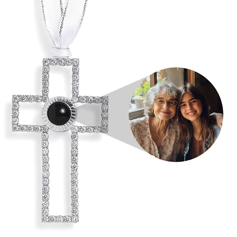 Sotiya Cross Faith Personalized Photo Ornament-Sotiya