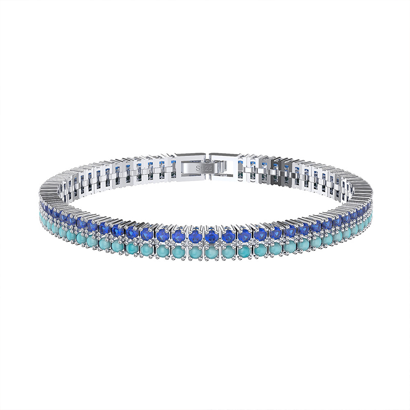 Sotiya Turquoise Tennis Bracelet Sterling Silver-Sotiya