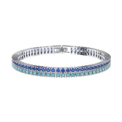 Sotiya Turquoise Tennis Bracelet Sterling Silver-Sotiya