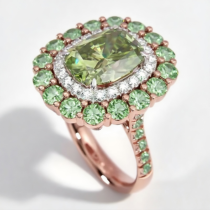 Sotiya Cathedral Double Halo Cushion Cut Engagement Ring Sterling Silver-Sotiya