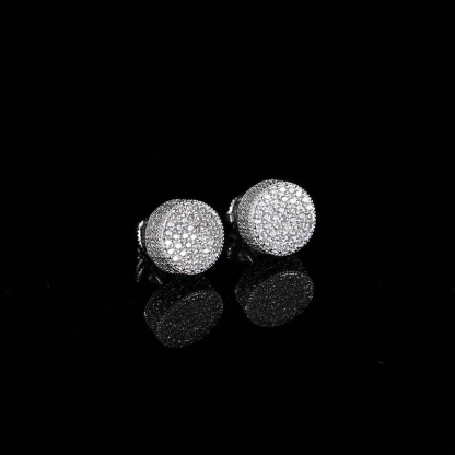 Sotiya Round Shape Men's Stud Earrings-Sotiya