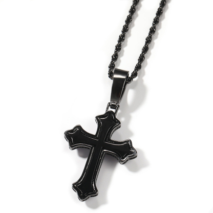 Sotiya Vintage Cross Design Faith Men's Necklace-Sotiya