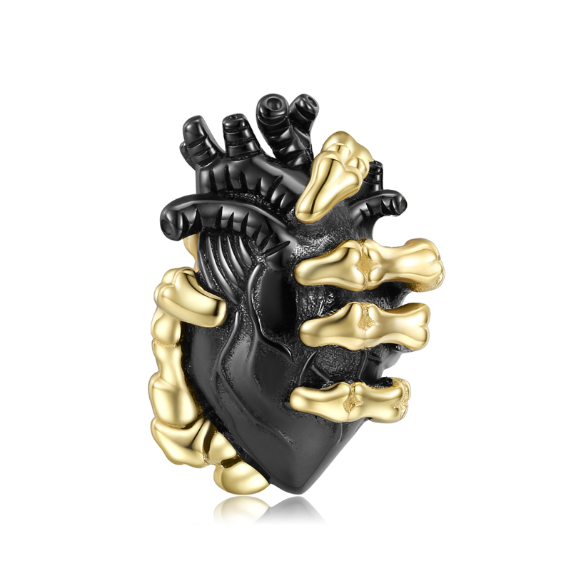 Sotiya Skeleton Hand Holding the Heart Necklace Sterling Silver-Sotiya