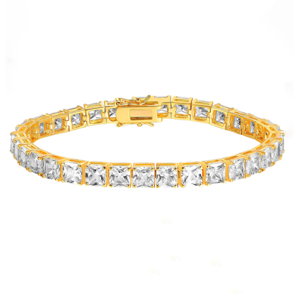 Sotiya Princess Cut Tennis Bracelet-Sotiya
