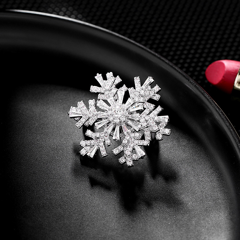 Sotiya Rotatable Snowflake Brooch-Sotiya