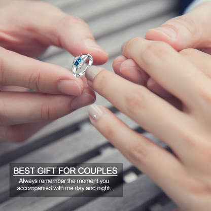 Sotiya Square Cut Custom 12 Birthstone Engagement Ring Sterling Silver-Sotiya