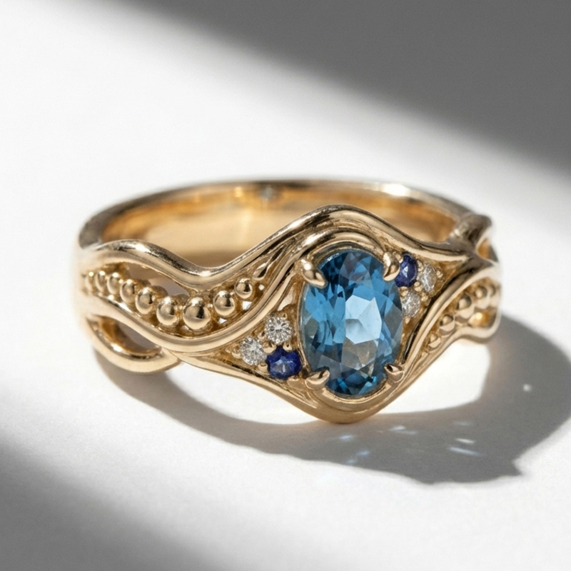 Sotiya Fluorescence Oval Cut Engagement Ring Sterling Silver-Sotiya