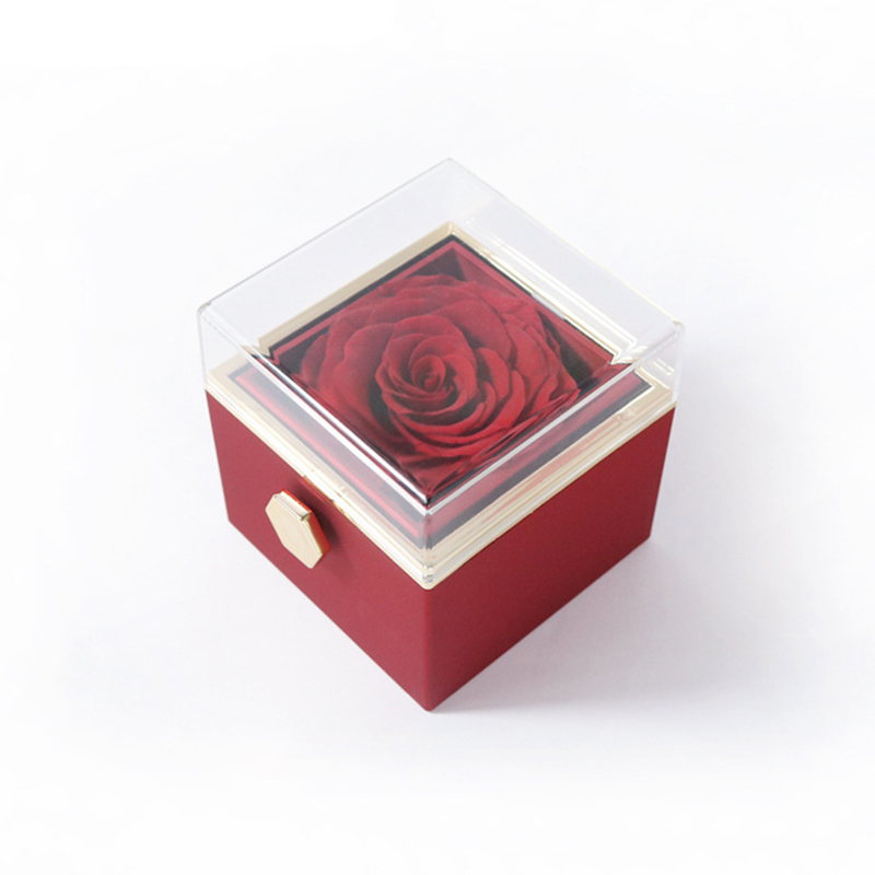 Sotiya Eternal Flower Rotatable Jewelry Gift Box-Sotiya