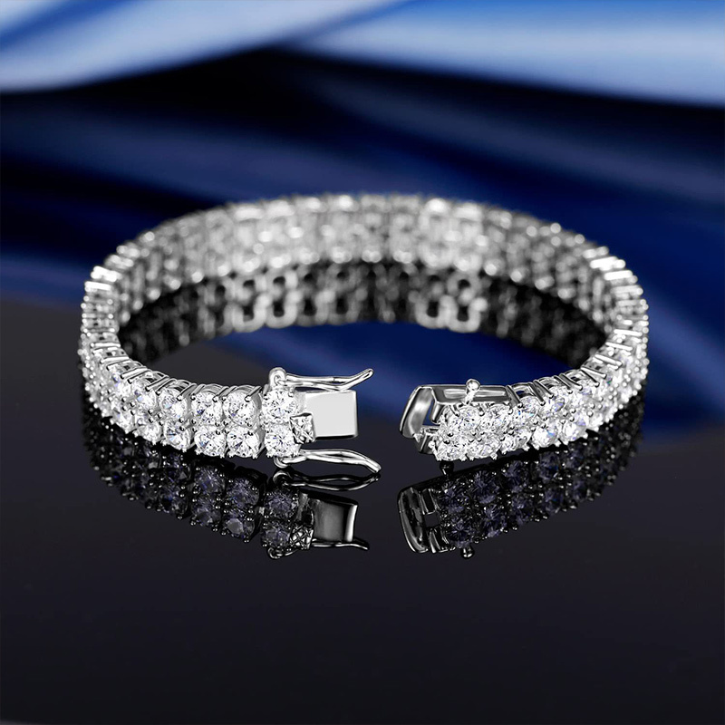 Sotiya 3mm Two Row Round Cut Tennis Bracelet-Sotiya