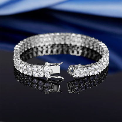 Sotiya 3mm Two Row Round Cut Tennis Bracelet-Sotiya